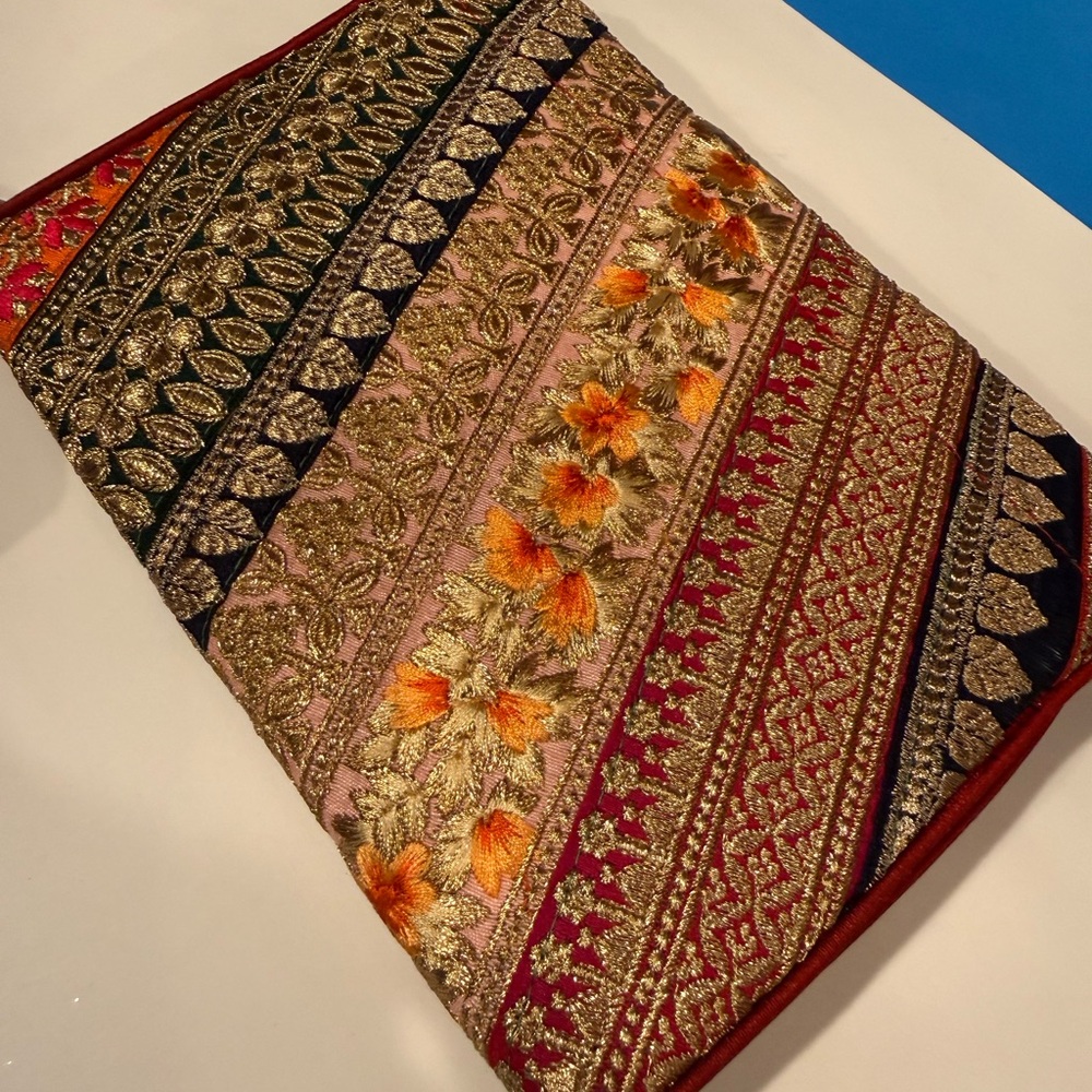 India Boutique Multicolor Embroidered Clutch $25 each - Picture 10 of 16